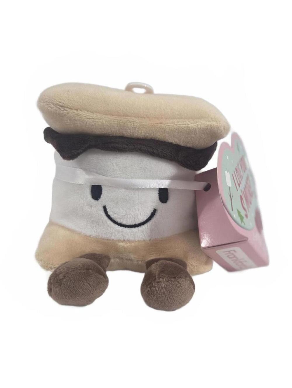 Frankford I Love You S'more Plush Stuffed Animal Toy 1oz Gummy Candy Hearts NWT